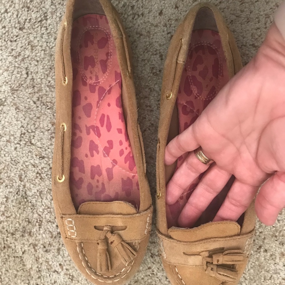 SPERRY suede moccasins with tassels